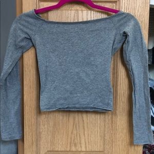Girls long sleeve crop top!